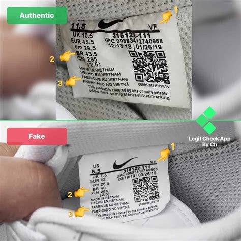 how to tell a real nike from fake|check nike serial number.